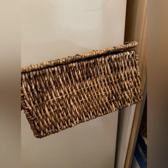 Woven Rectangular Storage Basket - Picture 4 of 5